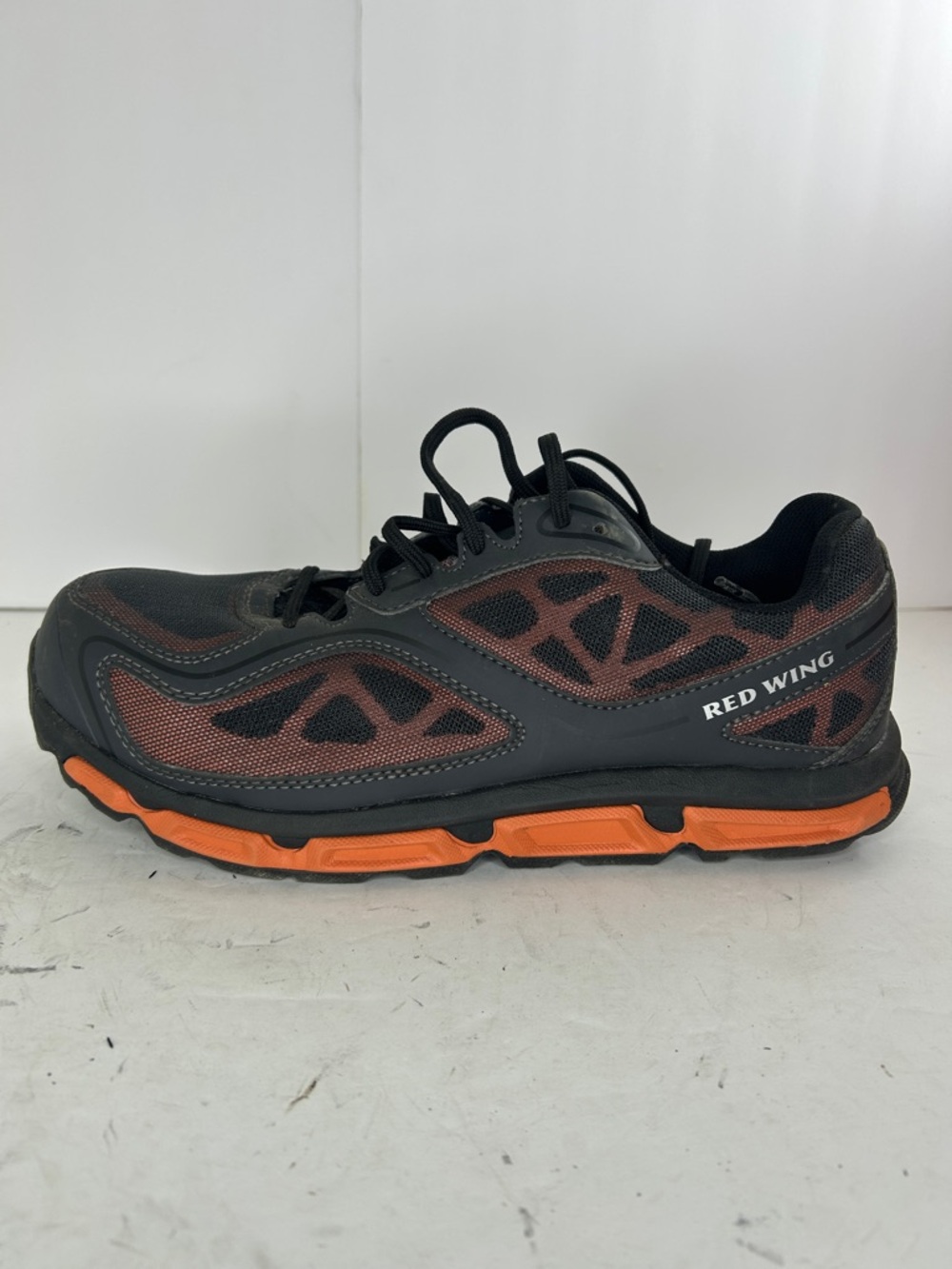 Red Wing Men's Black and Orange Athletic Work Boot Sneaker